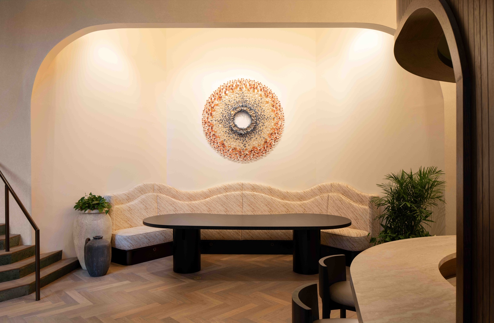 Couch in Lobby